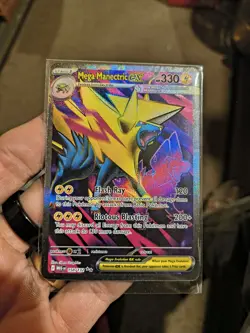 Mega Manectric EX Holo Full Art Ultra Rare #158/132 Mega Evolution NM Pokemon - Image 1