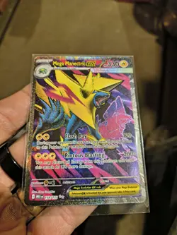 Mega Manectric EX Holo Full Art Ultra Rare #158/132 Mega Evolution NM Pokemon - Image 3