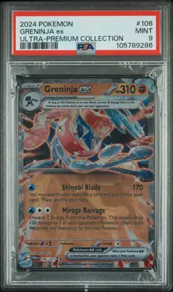 2024 Pokemon Greninja EX Ultra-Premium Collection Greninja EX #106 PSA 9 - Image 1