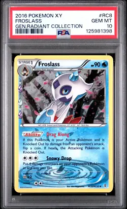2016 POKEMON XY GENERATIONS RADIANT COLL #RC8 FROSLASS PSA 10 - Image 1