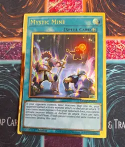 Yu-Gi-Oh! Mystic Mine MGED-EN047 Premium Gold Rare 1st Edition Near Mint - Image 1