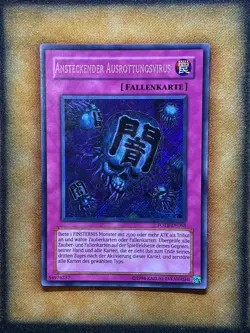 Yugioh Eradicator Epidemic Virus FOTB-EN068 FOTB-DE068 Secret Rare GERMAN LP - Image 1