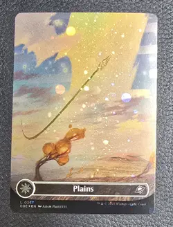 Plains (0367) (Borderless) (Galaxy Foil) Edge of Eternities Foil MTG Magic Card - Image 1