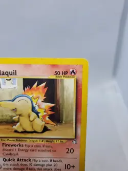 Pokemon TCG Cyndaquil 57/111 Common Neo Genesis Trading Card - Image 3