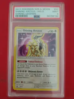 Pokemon Card PSA 9 Shining Arceus Legends 2017 Shiny Holo Rare Graded 57/73 - Image 1