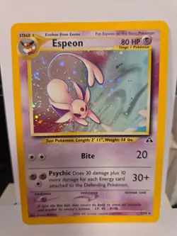 Espeon Pokemon TCG Neo Discovery Holo Rare Card 1/75 NM Condition - Image 1