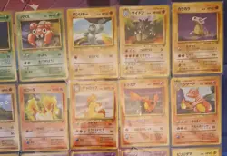 1996 Japanese Pokemon Card Bundle Base Set & more 32 cards old backs charmander - Image 3
