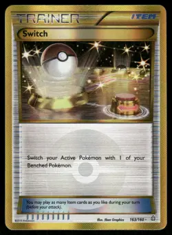 Pokemon Cards Switch 163/160 Primal Clash Secret Rare LP - Image 1
