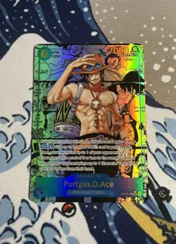 One Piece Card Carrying On His Will Portgas.D.Ace OP13-119 SEC Manga English! - Image 1