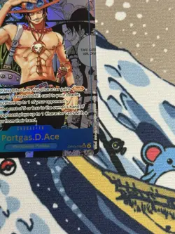 One Piece Card Carrying On His Will Portgas.D.Ace OP13-119 SEC Manga English! - Image 3