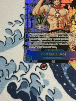 One Piece Card Carrying On His Will Portgas.D.Ace OP13-119 SEC Manga English! - Image 4