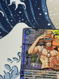 One Piece Card Carrying On His Will Portgas.D.Ace OP13-119 SEC Manga English! - Image 5