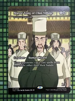 MTG Mayor Tong of Chin Village #0002 Borderless Mythic Avatar: TLA: E-L (TLE) - Image 2
