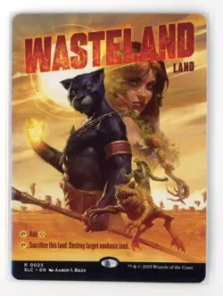 MtG SLC Wasteland #23 Borderless Encyclopedia Countdown Secret Lair Non-Foil - Image 1