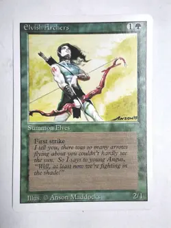 Elvish Archers Revised English NM Rare 1994 MTG - Image 1