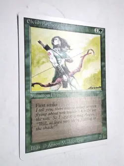 Elvish Archers Revised English NM Rare 1994 MTG - Image 3