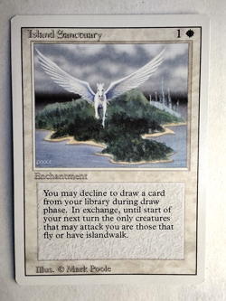 Island Sanctuary NM Revised English Rare 1994 MTG Magic - Image 1