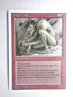 Sedge Troll Revised NM English 1994 MTG - Image 1
