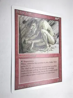 Sedge Troll Revised NM English 1994 MTG - Image 3