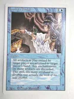 Hurkyl's Recall NM Revised English Rare 1994 MTG Magic - Image 1