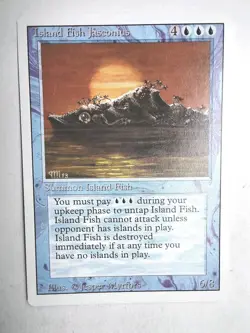 Island Fish Jasconius NM Revised English Rare 1994 MTG Magic - Image 1