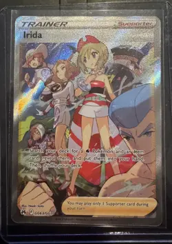 Pokemon Irida GG63/GG70 NM Full Art Crown Zenith Galarian Gallery Holo - Image 1