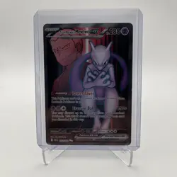 Pokemon TCG Team Rocket's Mewtwo ex 213/182 Destined Rivals NM - Image 1