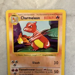 Vintage Pokemon WOTC Base Set Shadowless Charmeleon #24/102 - Image 3