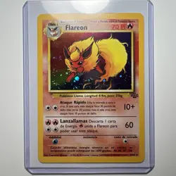 Vintage 1999 Pokemon Jungle Flareon #3/64 Holo Rare LP - Image 1