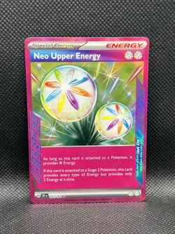 Neo Upper Energy 162/162 ACE SPEC RARE HOLO Temporal Forces Sv05 Pokemon English - Image 3