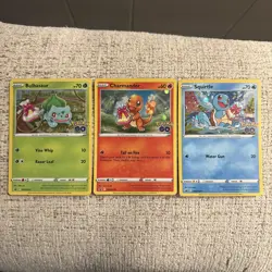 Pokemon Go Bulbasaur Charmander Swirl Squirtle Swirl Gift Promo Set 231 232 233 - Image 1