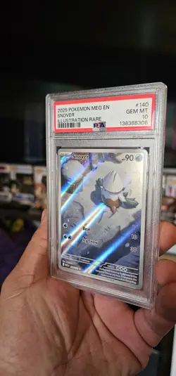 Pokemon Mega Evolution Snover 140/132 Illustration Rare IR Full Art Psa 10 - Image 2
