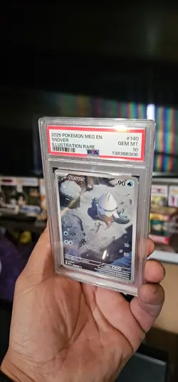 Pokemon Mega Evolution Snover 140/132 Illustration Rare IR Full Art Psa 10 - Image 3