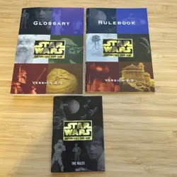 Star Wars CCG Collectible Card Game Rulebook And Glossary Version 2.0 Decipher - Image 1