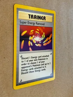 4 Base Set Cards Pokemon Trader Super Energy Removal Defender Energy Retrieval - Image 5