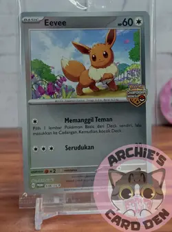 Pokemon Card Indonesia Eevee Pokemon Championship Indonesia Promo SEALED - Image 1