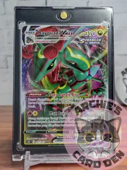 Pokemon Card Indonesia Rayquaza VMAX Rapid Strike RRR Foil s7R 047/067 NM - Image 1