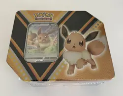 Pokemon Card TCG V Powers Tin Eevee Factory Sealed NEW Costco - Image 1