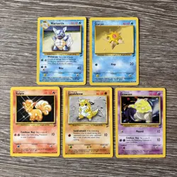 5x Pokemon Cards Wotc Vintage Card Bundle BASE SET 2 (26) - Image 1