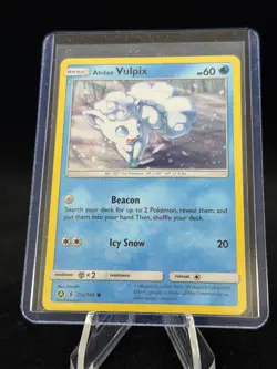 Pokemon Card Alolan Vulpix Guardians Rising Cosmo Holo 21a/145 Near Mint - Image 1