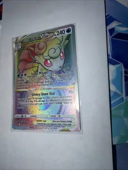 Pokemon TCG Alolan Vulpix VSTAR Silver Tempest Holo Card 197/195 Secret Rare - Image 4
