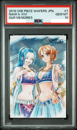 PSA 10 One Piece Wafer Vol.1 Nami Vivi No.7 Memories Japanese Card - Image 1