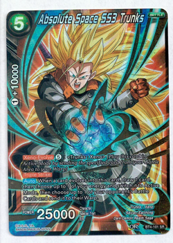 Dragon Ball Super Card Game Absolute Space SS3 Trunks BT4-101 SR Foil NM - Image 1