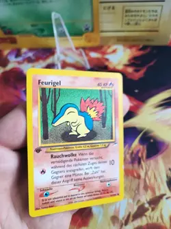 Pokemon Karte Card Feurigel Cyndaquil Neo Destiny 1. Edition Deutsch Wotc NM - Image 2