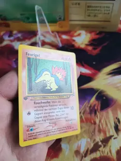Pokemon Karte Card Feurigel Cyndaquil Neo Destiny 1. Edition Deutsch Wotc NM - Image 4