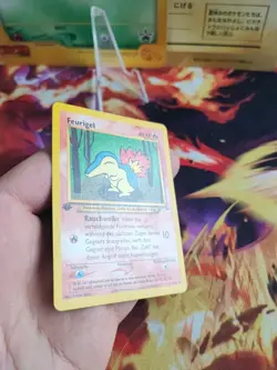 Pokemon Karte Card Feurigel Cyndaquil Neo Destiny 1. Edition Deutsch Wotc NM - Image 5