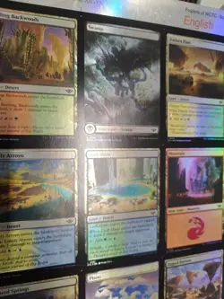 Magic The Gathering: Outlaws of Thunder Junction - Uncut Sheet Common Lands Foil - Image 5