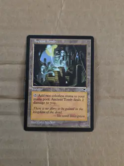 Mtg - Ancient Tomb - Tempest Light Play - 1997 Rare English - Image 1