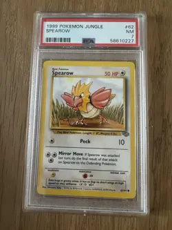 1999 Pokemon Jungle Spearow Psa 7 - Image 1