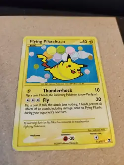 Pokemon Flying Pikachu 113/111 Rising Rivals Secret Rare - Image 3
